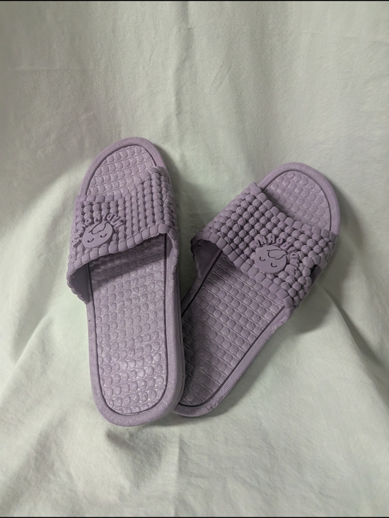 Shoes - Lilac Rubber Slide Sandals - Women